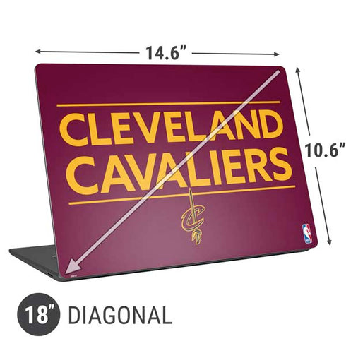NBA Cleveland Cavaliers Standard - Maroon Universal Laptop 18in (14.6 x 10.6in) Skin