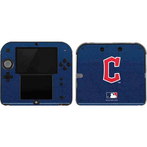 MLB Cleveland Guardians - Solid Distressed Nintendo 2DS Skin