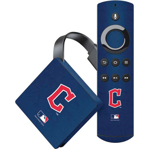 MLB Cleveland Guardians - Solid Distressed Amazon Fire TV Skin