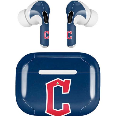 MLB Cleveland Guardians - Solid Distressed Apple AirPods Pro Skin