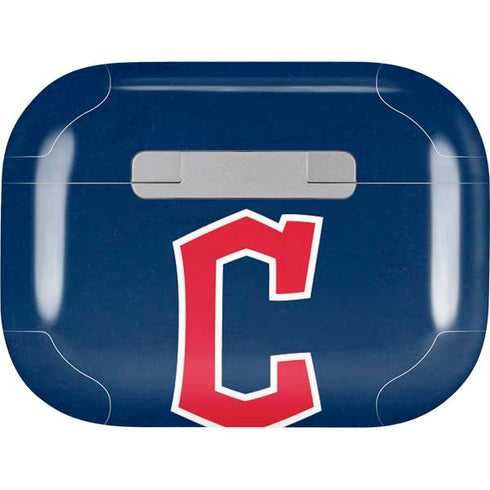 MLB Cleveland Guardians - Solid Distressed Apple AirPods Pro Skin