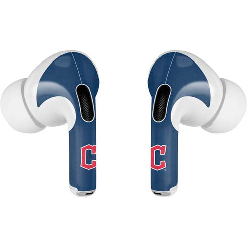 MLB Cleveland Guardians - Solid Distressed Apple AirPods Pro Skin