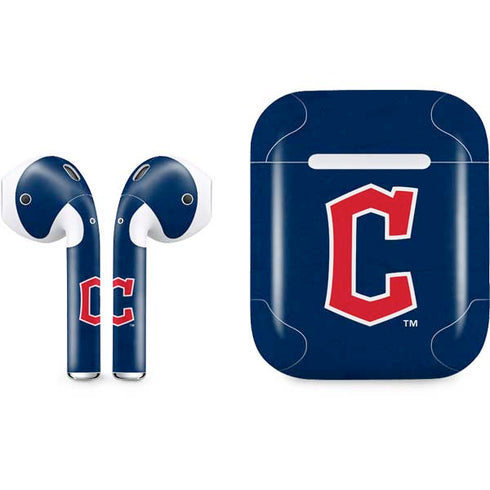 MLB Cleveland Guardians - Solid Distressed Apple AirPods Skin