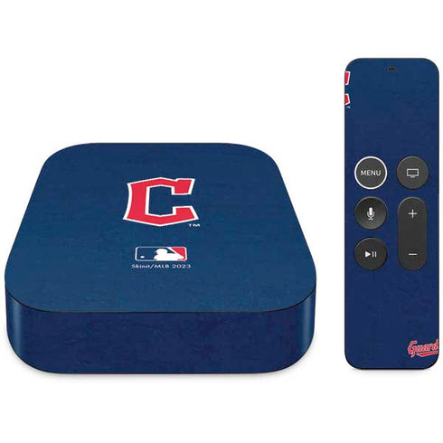 MLB Cleveland Guardians - Solid Distressed Apple TV Skin