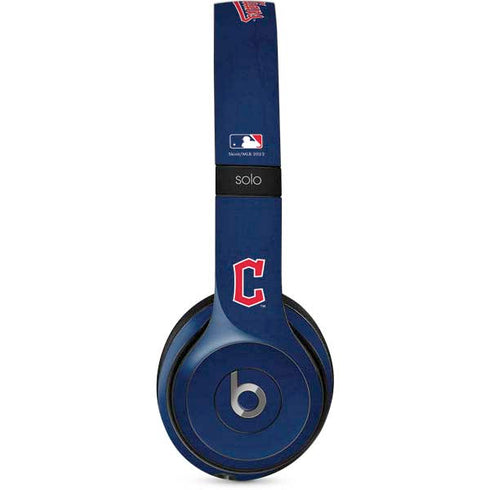 MLB Cleveland Guardians - Solid Distressed Beats Solo 2 Wired Skin