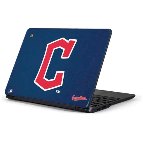 MLB Cleveland Guardians - Solid Distressed Samsung Chromebook Skin