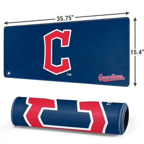 MLB Cleveland Guardians - Solid Distressed Gaming Mouse Pad