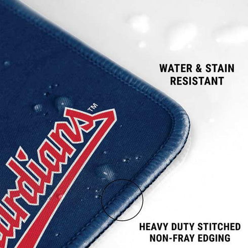 MLB Cleveland Guardians - Solid Distressed Gaming Mouse Pad