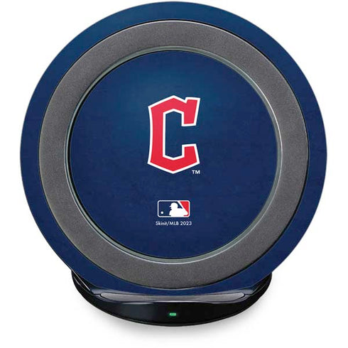 MLB Cleveland Guardians - Solid Distressed Fast Charge Wireless Charging Stand Skin