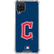 MLB Cleveland Guardians - Solid Distressed Galaxy A12 Clear Case