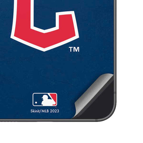 MLB Cleveland Guardians - Solid Distressed Galaxy A14 5G Skin