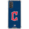 MLB Cleveland Guardians - Solid Distressed Galaxy A32 5G Clear Case