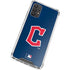 MLB Cleveland Guardians - Solid Distressed Galaxy A32 5G Clear Case