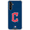 MLB Cleveland Guardians - Solid Distressed Galaxy A54 5G Clear Case