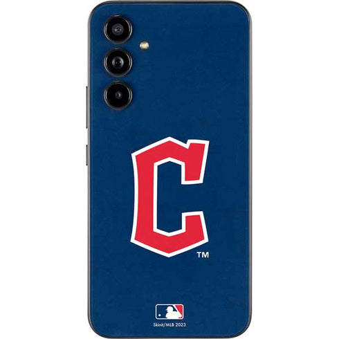 MLB Cleveland Guardians - Solid Distressed Galaxy A54 5G Skin