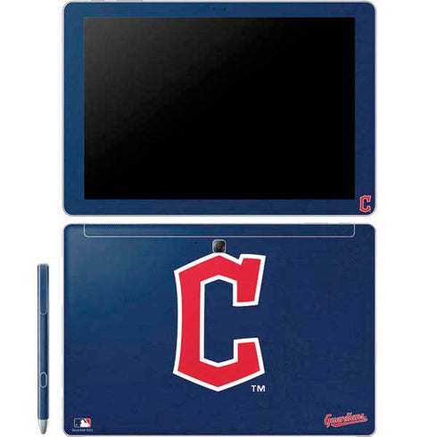 MLB Cleveland Guardians - Solid Distressed Galaxy Book 12in Skin