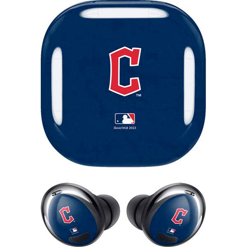 MLB Cleveland Guardians - Solid Distressed Galaxy Buds Pro Skin