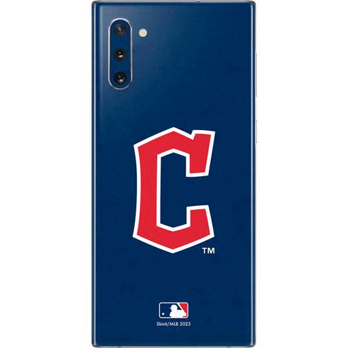 MLB Cleveland Guardians - Solid Distressed Galaxy Note 10 Skin
