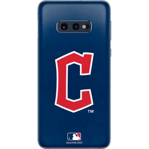 MLB Cleveland Guardians - Solid Distressed Galaxy S10e Skin