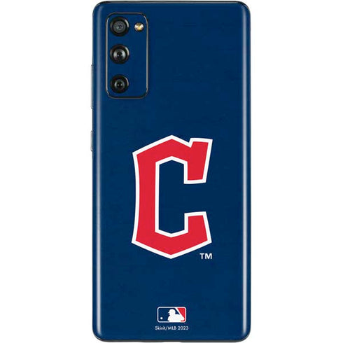 MLB Cleveland Guardians - Solid Distressed Galaxy S20 Fan Edition Skin