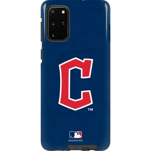 MLB Cleveland Guardians - Solid Distressed Galaxy S20 Plus Pro Case