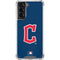 MLB Cleveland Guardians - Solid Distressed Galaxy S21 5G Clear Case