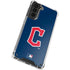 MLB Cleveland Guardians - Solid Distressed Galaxy S21 Plus 5G Clear Case