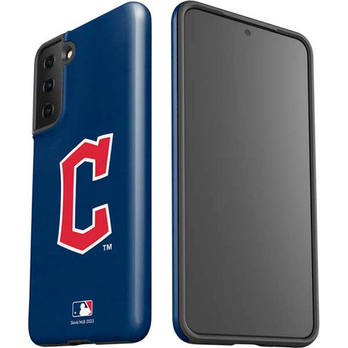 MLB Cleveland Guardians - Solid Distressed Galaxy S21 Plus 5G Pro Case