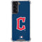 MLB Cleveland Guardians - Solid Distressed Galaxy S22 Clear Case