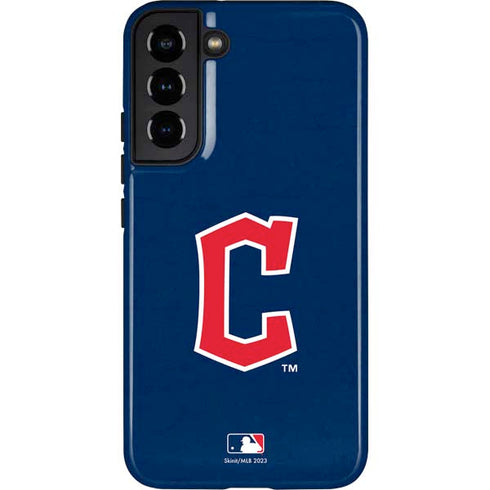MLB Cleveland Guardians - Solid Distressed Galaxy S22 Plus Pro Case