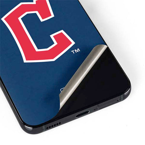 MLB Cleveland Guardians - Solid Distressed Galaxy S22 Plus Skin