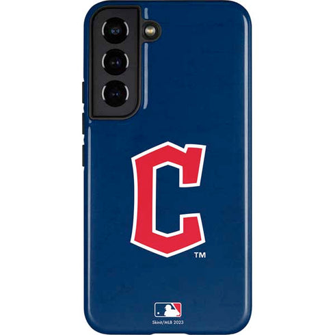 MLB Cleveland Guardians - Solid Distressed Galaxy S22 Pro Case