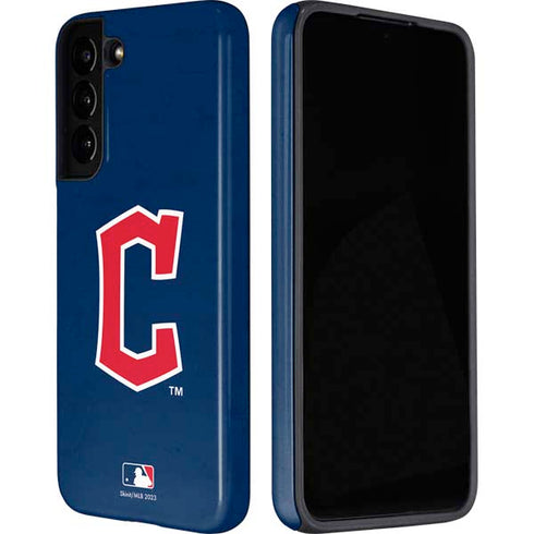 MLB Cleveland Guardians - Solid Distressed Galaxy S22 Pro Case