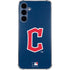 MLB Cleveland Guardians - Solid Distressed Galaxy S24 Clear Case
