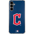 MLB Cleveland Guardians - Solid Distressed Galaxy S24 Plus Clear Case