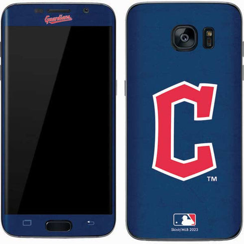 MLB Cleveland Guardians - Solid Distressed Galaxy S7 Skin