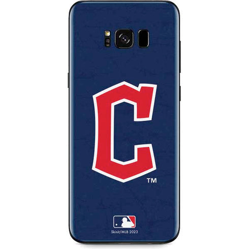 MLB Cleveland Guardians - Solid Distressed Galaxy S8 Plus Skin