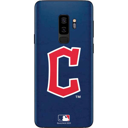 MLB Cleveland Guardians - Solid Distressed Galaxy S9 Plus Skin