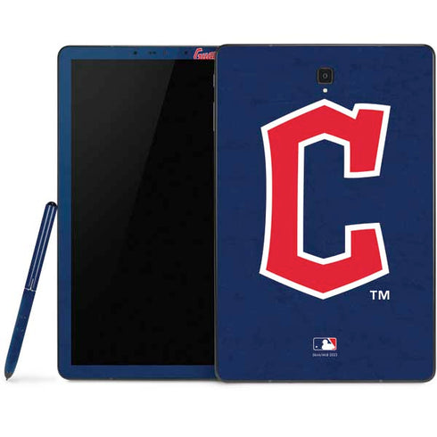 MLB Cleveland Guardians - Solid Distressed Samsung Galaxy Tab Skin