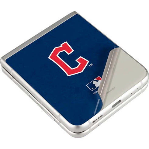 MLB Cleveland Guardians - Solid Distressed Galaxy Z Flip3 5G Skin