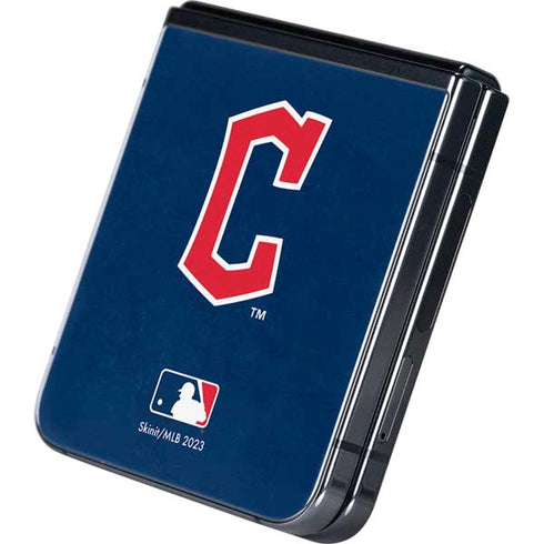 MLB Cleveland Guardians - Solid Distressed Galaxy Z Flip5 5G Skin