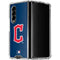 MLB Cleveland Guardians - Solid Distressed Galaxy Z Fold4 5G Clear Case