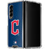MLB Cleveland Guardians - Solid Distressed Galaxy Z Fold4 5G Clear Case