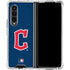 MLB Cleveland Guardians - Solid Distressed Galaxy Z Fold4 5G Clear Case