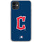 MLB Cleveland Guardians - Solid Distressed iPhone 11 Clear Case