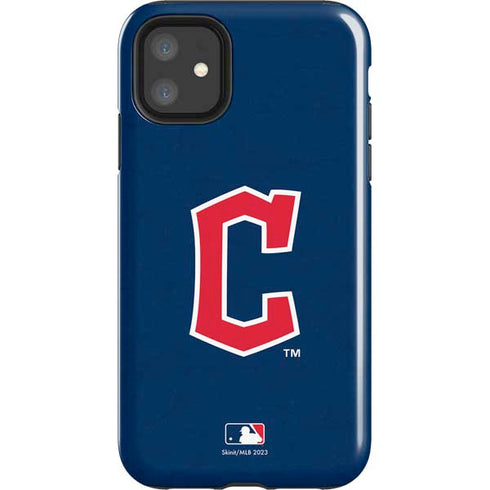 MLB Cleveland Guardians - Solid Distressed iPhone 11 Impact Case