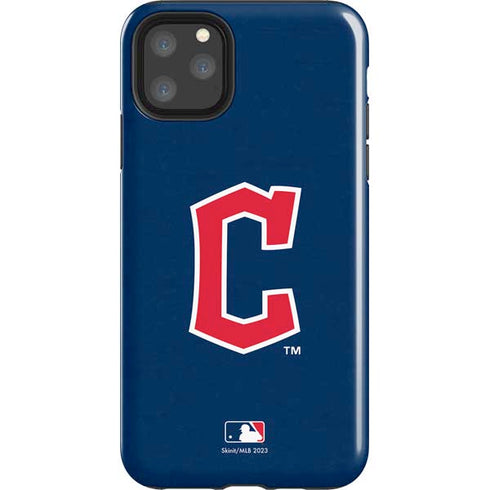MLB Cleveland Guardians - Solid Distressed iPhone 11 Pro Max Impact Case