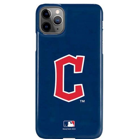 MLB Cleveland Guardians - Solid Distressed iPhone 11 Pro Max Lite Case