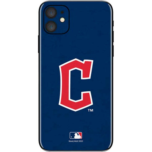 MLB Cleveland Guardians - Solid Distressed iPhone 11 Skin