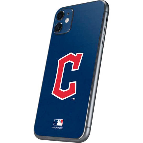 MLB Cleveland Guardians - Solid Distressed iPhone 11 Skin